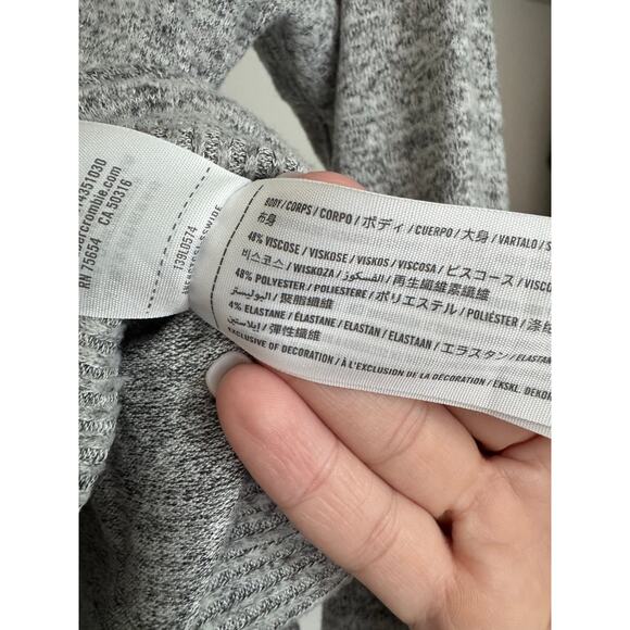 Abercrombie & Fitch Cozy AF Turtleneck Sweater Gray Women's Fitted Size XS‎ - Picture 7 of 11